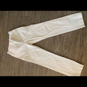 Aritzia Denim Forum Flare White Pants